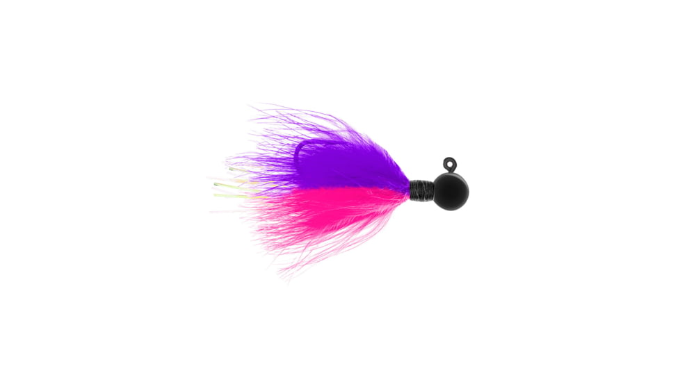 Danielson Blackhawk Steelhead Jig 1/4oz Hot Pink/Purple/Black, JGSH14HPPUR