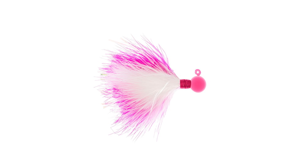 Danielson Blackhawk Steelhead Jig 1/4oz Hot Pink/White/Hot Pink, JGSH14HPW