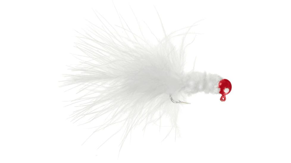 Danielson Crappie Jig 1/32oz Red/White, JGC132RWW
