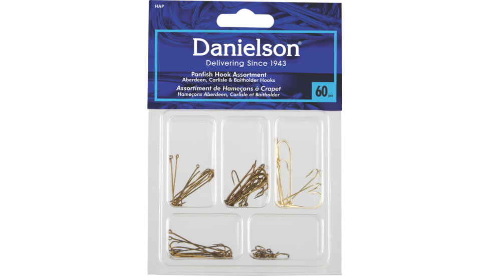 Danielson Hook Assortment, Panfish, 60 Piece, HAP