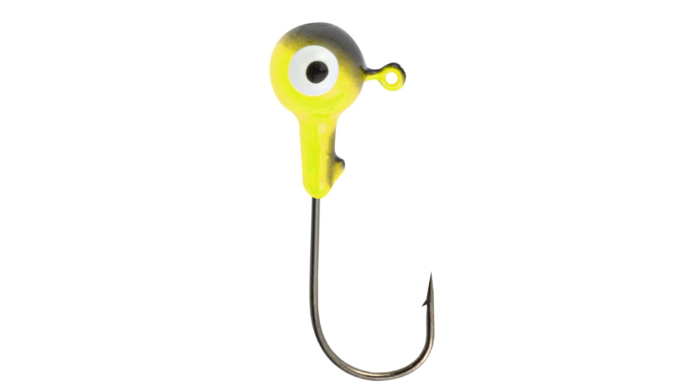 Danielson Jighead, Chartreuse/Black, 1/8oz, JH18CHB