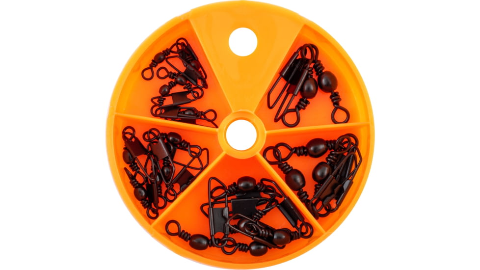 Danielson Snap Swivel Assortment Black w/Dial Box 20pc, D1009