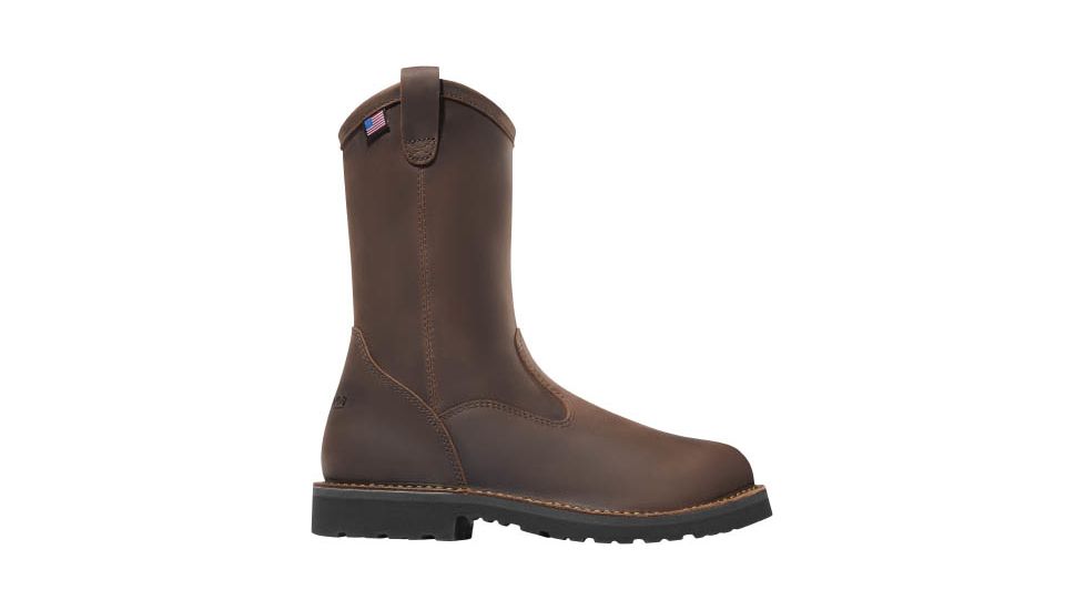 Danner Bull Run Wellington 11in Round Toe ST - Mens, Brown, 12EE 15581-12EE