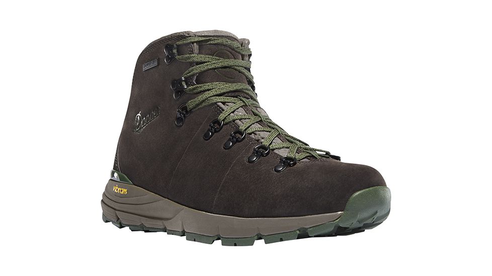 Danner Mountain 600 Hiking Boot - Men's-Dark Brown/Green-Medium-14