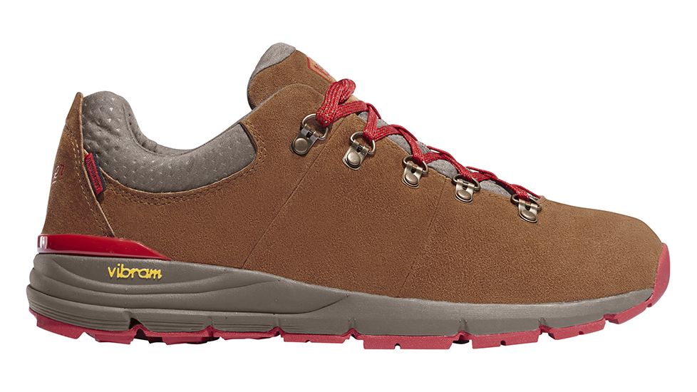 Danner Mountain 600 Low Hiking Shoe - Men's-Brown/Red-Medium-10.5