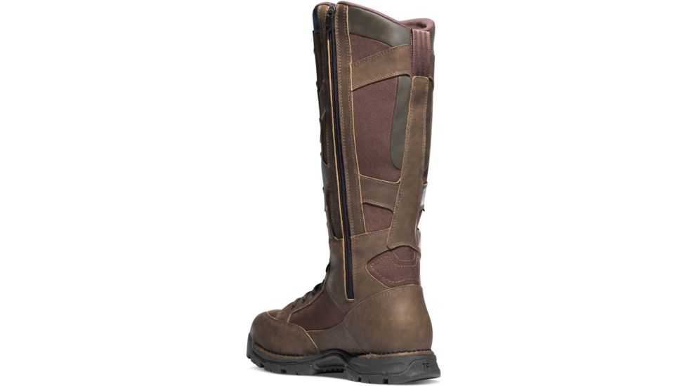 Danner Pronghorn Snake Boot Side Zip 17in Boots, Brown, 15D, 45033-15D