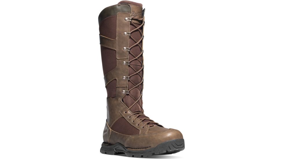 Danner Pronghorn Snake Boot Side Zip 17in Boots, Brown, 15D, 45033-15D