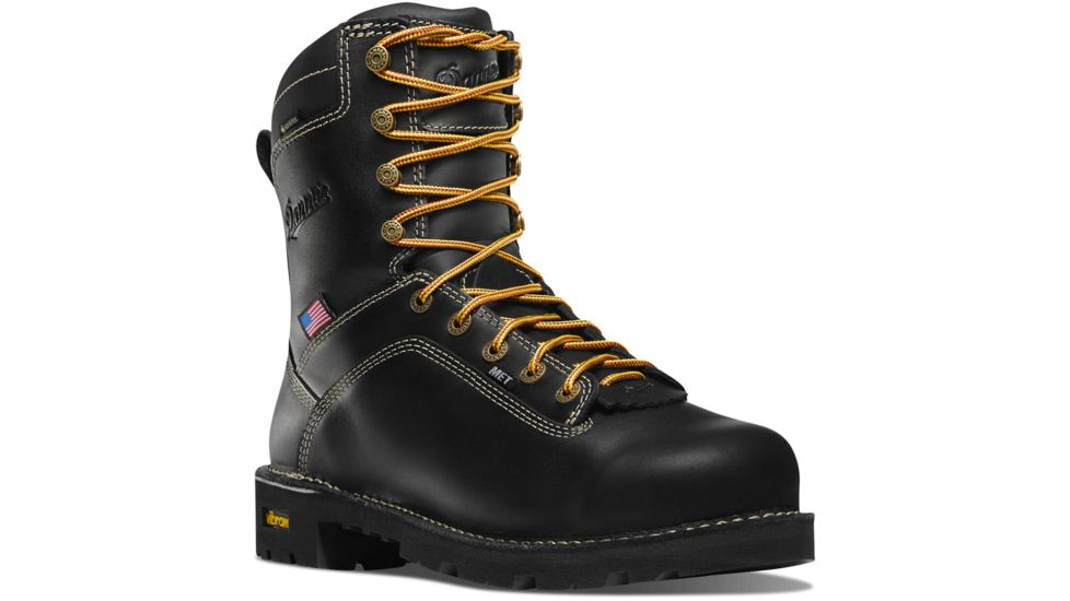 Danner Quarry USA 8in MET/AT Work Boot - Mens, Black, 10.5 US, Medium, 17310-10.5D