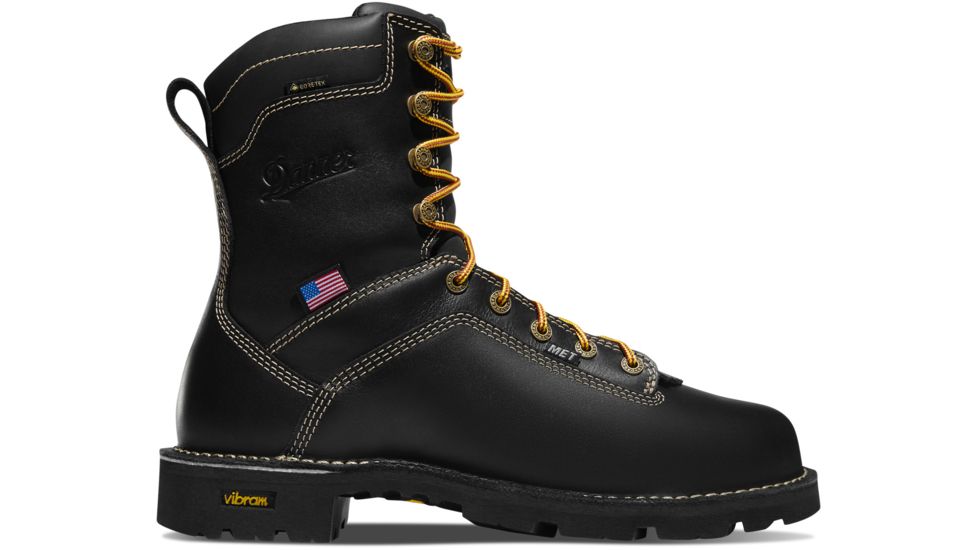 Danner Quarry USA 8in MET/AT Work Boot - Mens, Black, 10.5 US, Medium, 17310-10.5D