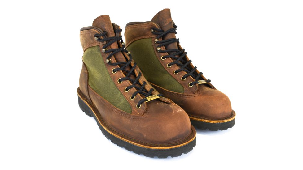 Danner Ridge Hiking Boot - Men's-Dark Brown/Forest Green-Wide-8.5