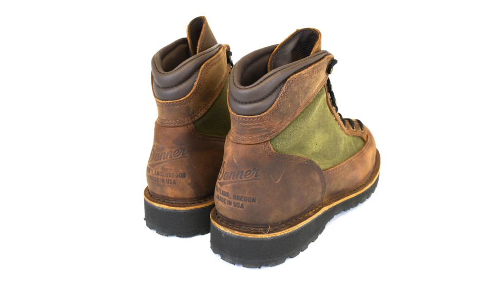 Danner Ridge Hiking Boot - Men's-Dark Brown/Forest Green-Wide-8.5