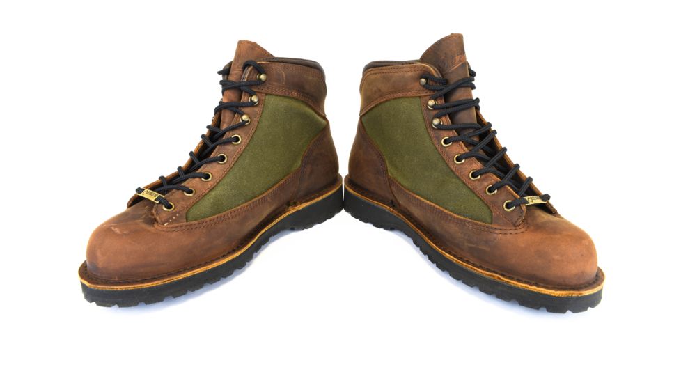 Danner Ridge Hiking Boot - Men's-Dark Brown/Forest Green-Wide-8.5