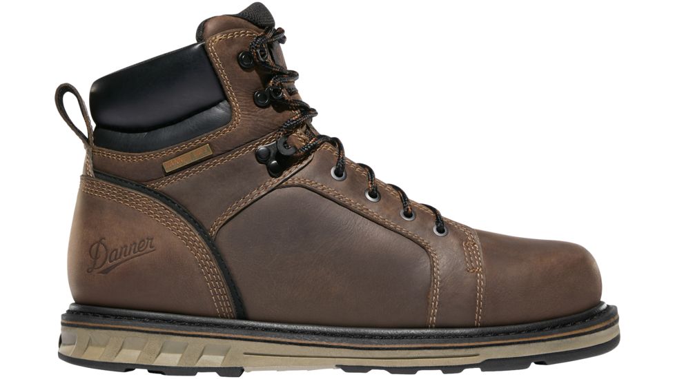 Danner Steel Yard 6in Wedge Hot Steel Work Boot - Mens, Brown, 15 US, Wide, 12537-15EE