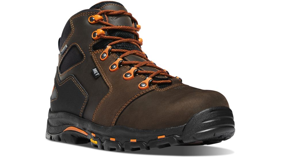 Danner Vicious 4.5in MET/NMT Work Boot - Mens, Brown/Orange, 10 US, Wide, 13855-10EE