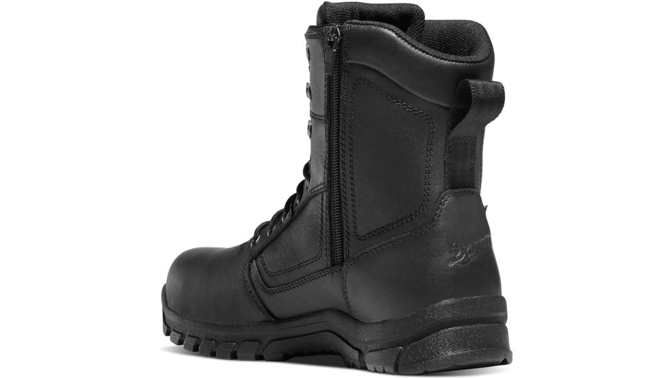 Danner Men's Lookout EMS/CSA Side-Zip 8in Non-Metallic Toe Boots, Black, 6.5XW, 23826-6-5XW