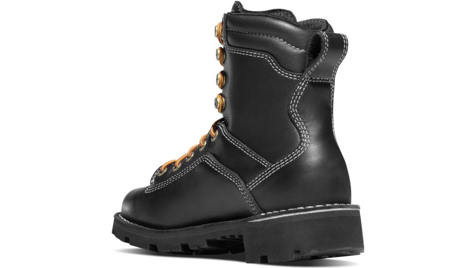 Danner Womens Quarry USA 7in Alloy Toe Boots, Black, 5M, 17325-5M