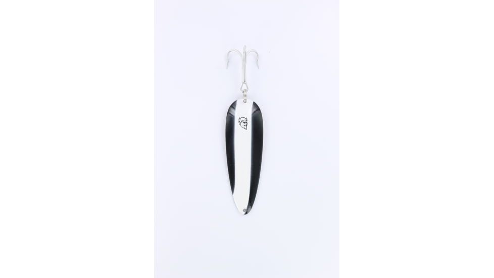 Dardevle Dardevlet Spoon, 3 5/8in, 1oz, Black/White Stripe, Copper Back, 3