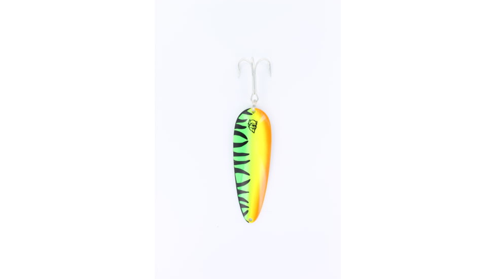 Dardevle Dardevlet Spoon, 3 5/8in, 1oz, Hot Mackerel, Brass Back, 58