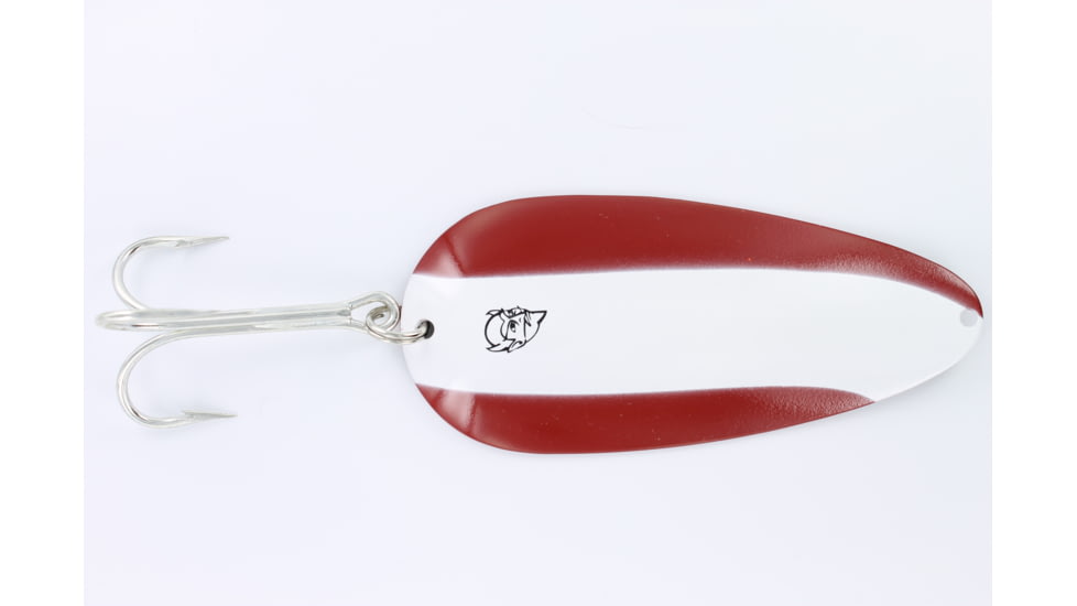 Dardevle Huskie Devle Hd Spoon 5 1/2in, 3 1/4oz, Red/White Stripe Copper Back, 316