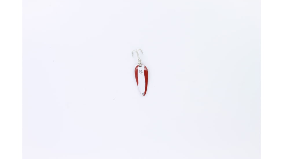 Dardevle Lil Devle Spoon, 1 1/8in, 1/8oz, Red/White Stripe, Copper Back, 1309