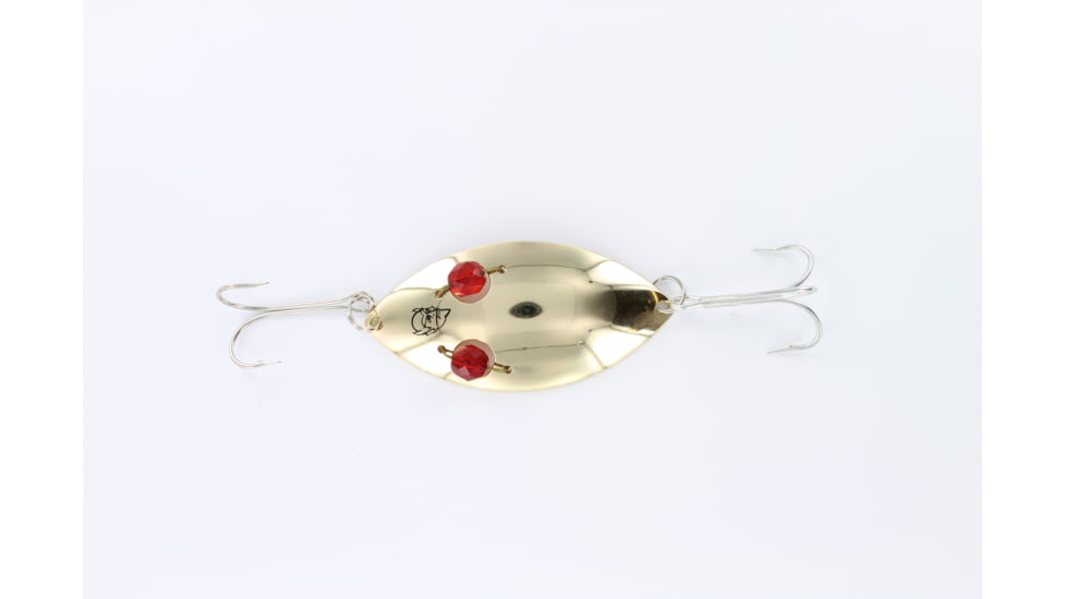 Dardevle Red Eye Wiggler Spoon 3in, 1oz, Brass, 8823