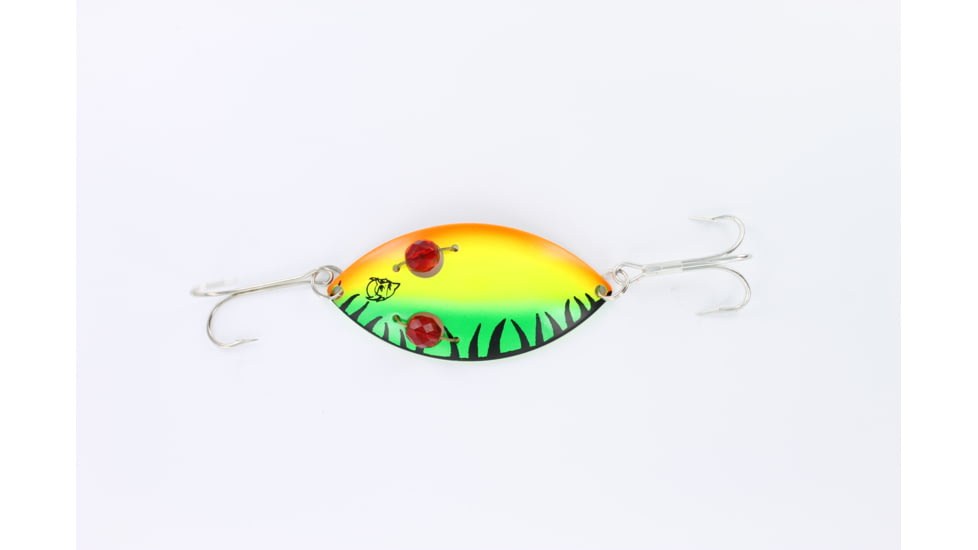 Dardevle Red Eye Wiggler Spoon 3in, 1oz, Brass Back, 8858