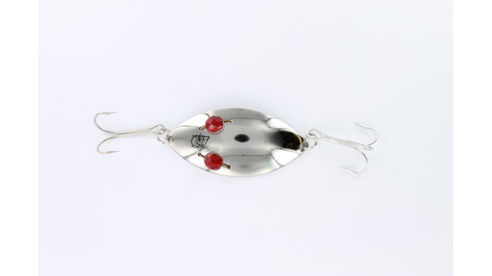 Dardevle Red Eye Wiggler Spoon 3in, 1oz, Nickel, 8822