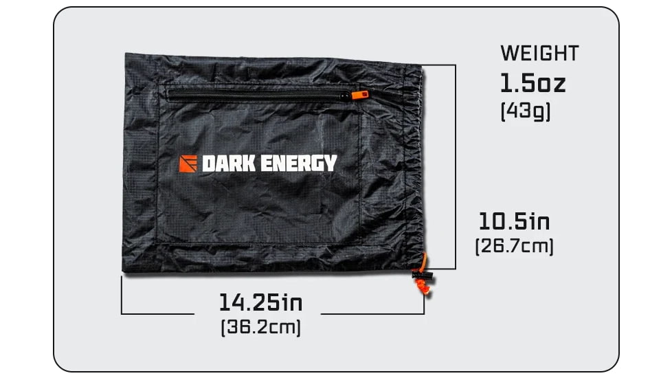 Dark Energy 18W Spectre Solar Panel Accessories Kit, Black/Orange, AKSSPF18