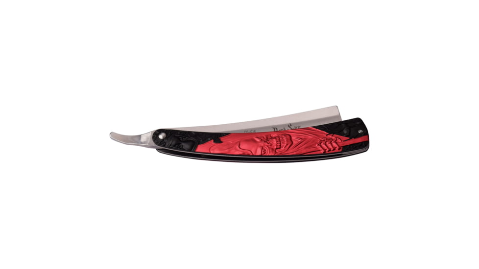 Dark Side Blades Razor, 4.5 in, 3Cr13 Stainless Steel Stainless Steel, Razor, Red/Black, DS-016RD