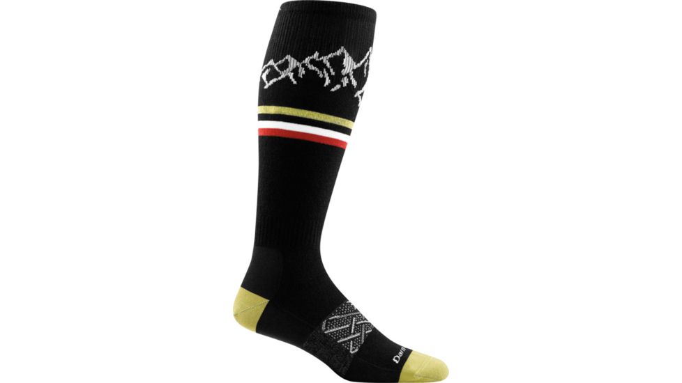 Darn Tough Alpenglow Over-the-Calf Light Sock - Mens, Black, Large, 1899-BLACK-L-DARN