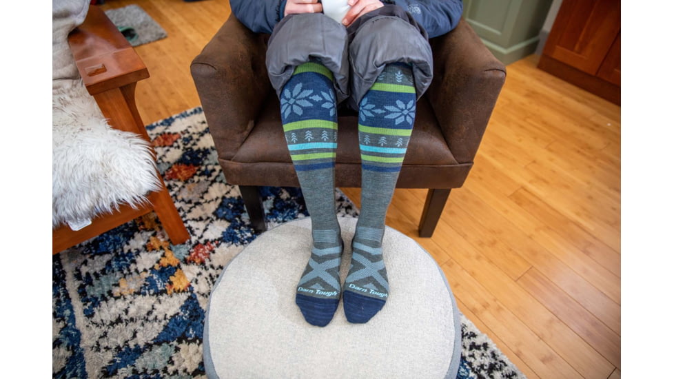 Darn Tough Alpine Over-The-Calf Lightweight Ski Sock - Womens, Forest, Large, 8021-FOREST-L-DARN