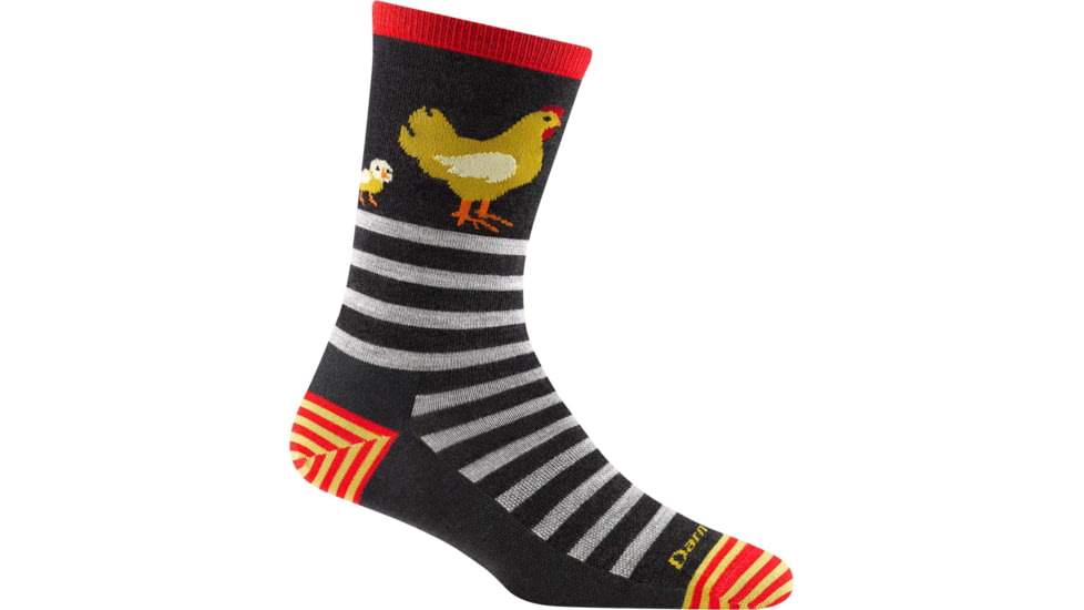Darn Tough Animal Haus Crew Lightweight Lifestyle Sock - Womens, Charcoal, Medium, 6037-CHARCOAL-M-DARN