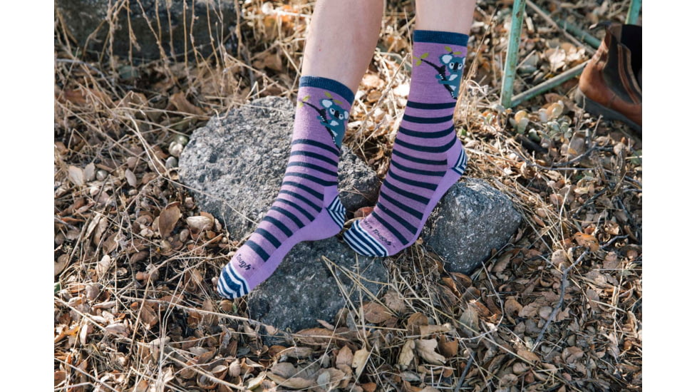Darn Tough Animal Haus Crew Lightweight Lifestyle Sock - Womens, Violet, Medium, 6037-VIOLET-M-DARN