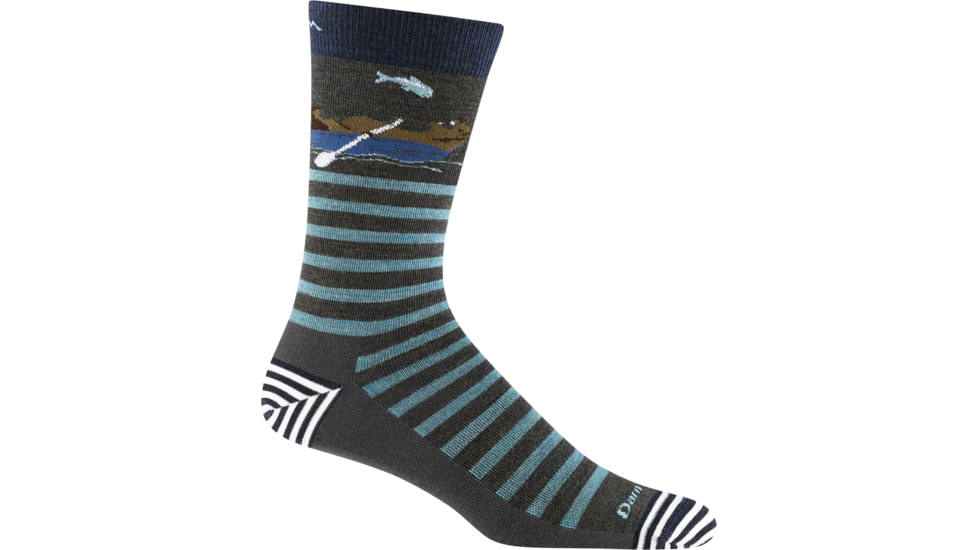 Darn Tough Animal Haus Crew Lightweight Socks - Mens, Forest, Large, 6066_FOREST_L_DARN