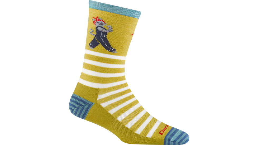 Darn Tough Animal Haus Crew Lightweight Socks - Womens, Buttercup, Small, 6037_BUTTERCUP_S_DARN