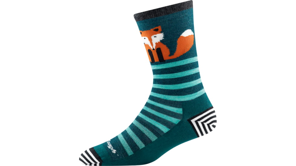 Darn Tough Animal Haus Crew Lightweight Sock, Female, Dark Teal, Medium, 6037-DARK-TEAL-M-DARN