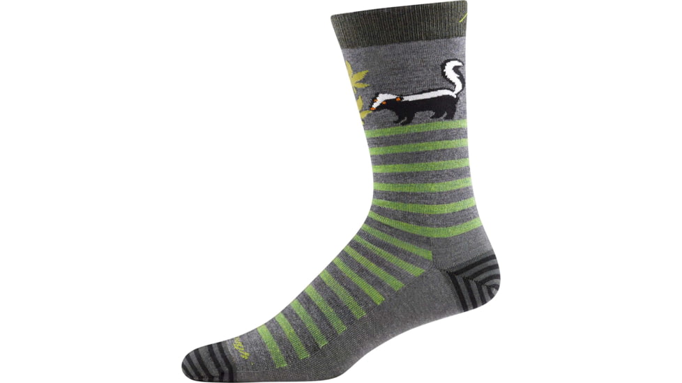 Darn Tough Animal Haus Crew Lightweight Sock - Mens, Gray, Large, 6066-GRAY-L-DARN