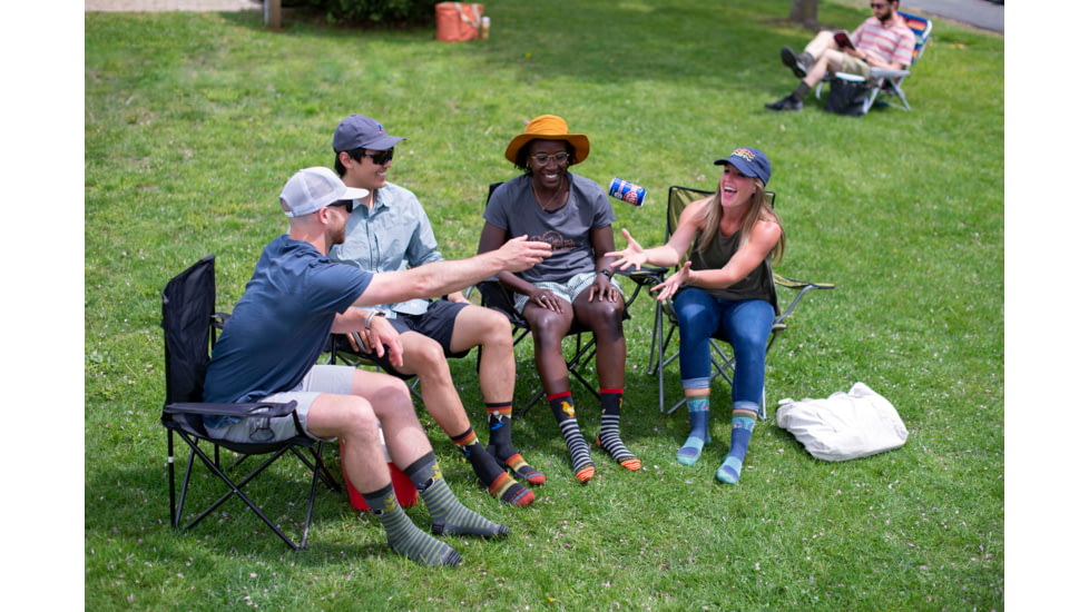 Darn Tough Animal Haus Crew Lightweight Sock - Mens, Gray, Large, 6066-GRAY-L-DARN