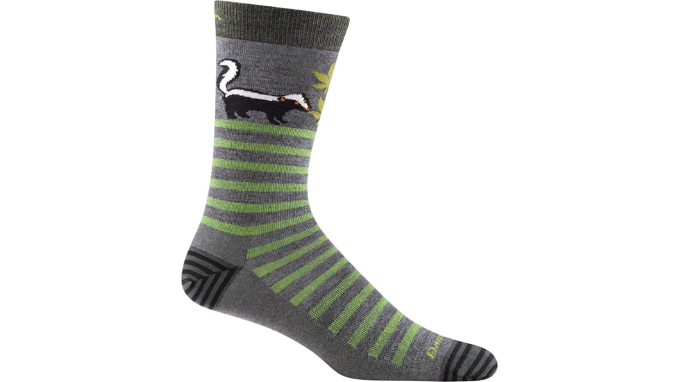 Darn Tough Animal Haus Crew Lightweight Sock - Mens, Gray, Large, 6066-GRAY-L-DARN