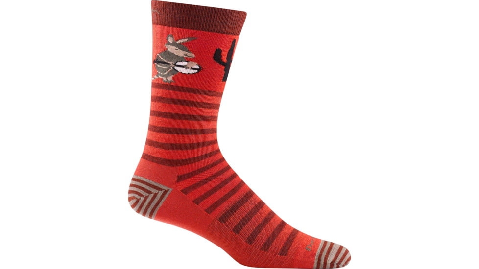 Darn Tough Animal Haus Crew Lightweight Sock - Mens, Lava, Extra Large, 6066-LAVA-XL-DARN