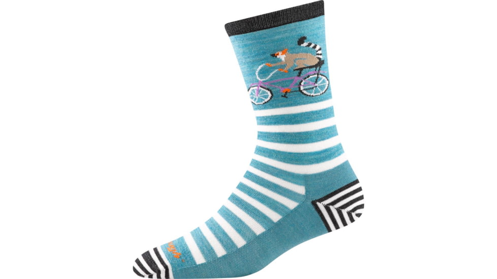Darn Tough Animal Haus Crew Lightweight Sock - Womens, Aqua, Small, 6037-AQUA-S-DARN