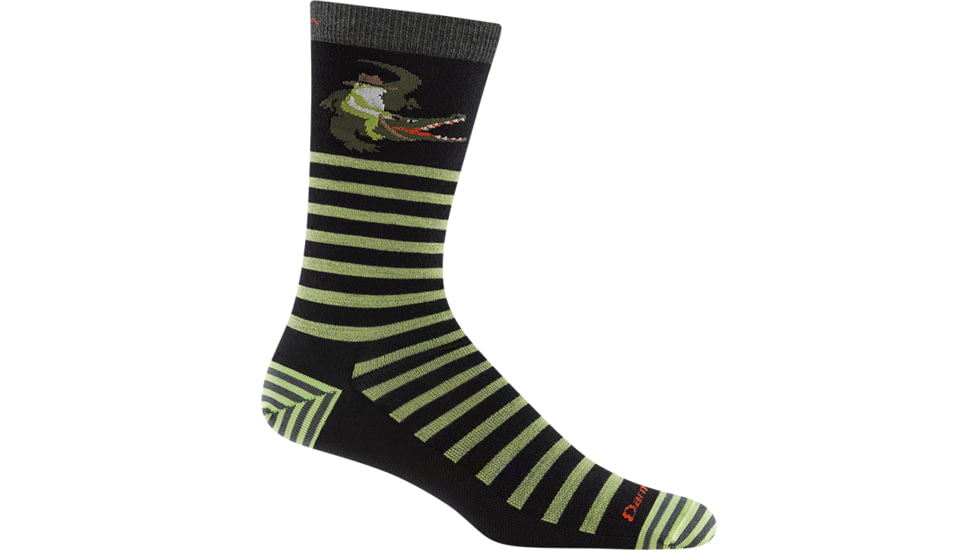 Darn Tough Animal Haus Crew Lightweight Socks - Mens, Gator Green, Large, 6066-N-7071-05