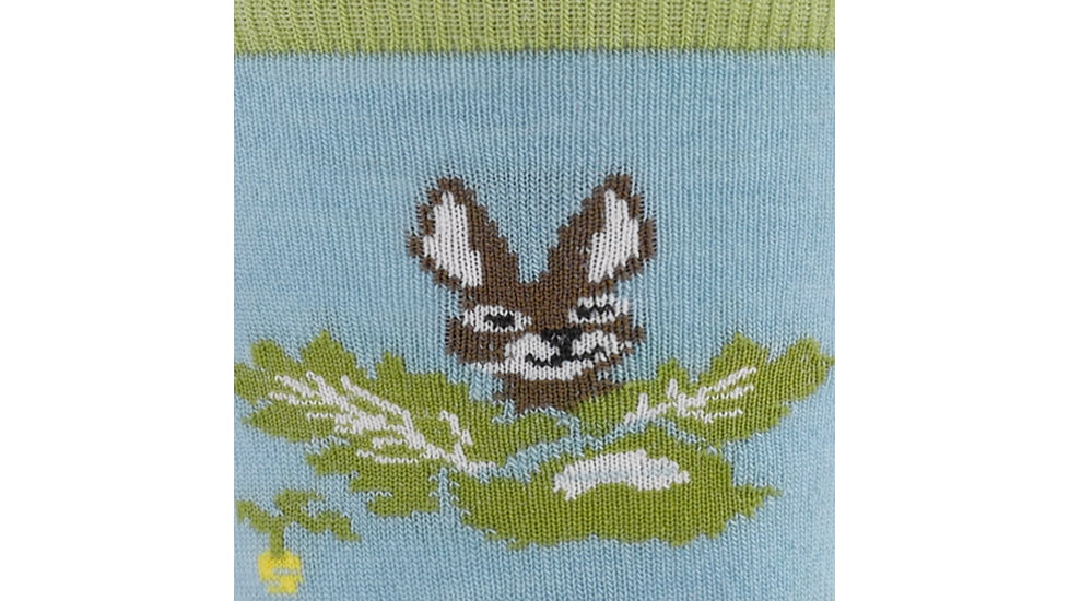 Darn Tough Animal Haus Crew Lightweight Socks - Womens, Bunny Blue, Medium, 6037-N-9111-04