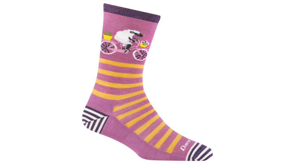 Darn Tough Animal Haus Crew Lightweight Socks - Womens, Lilac, Large, 6037-LILAC-L-DARN