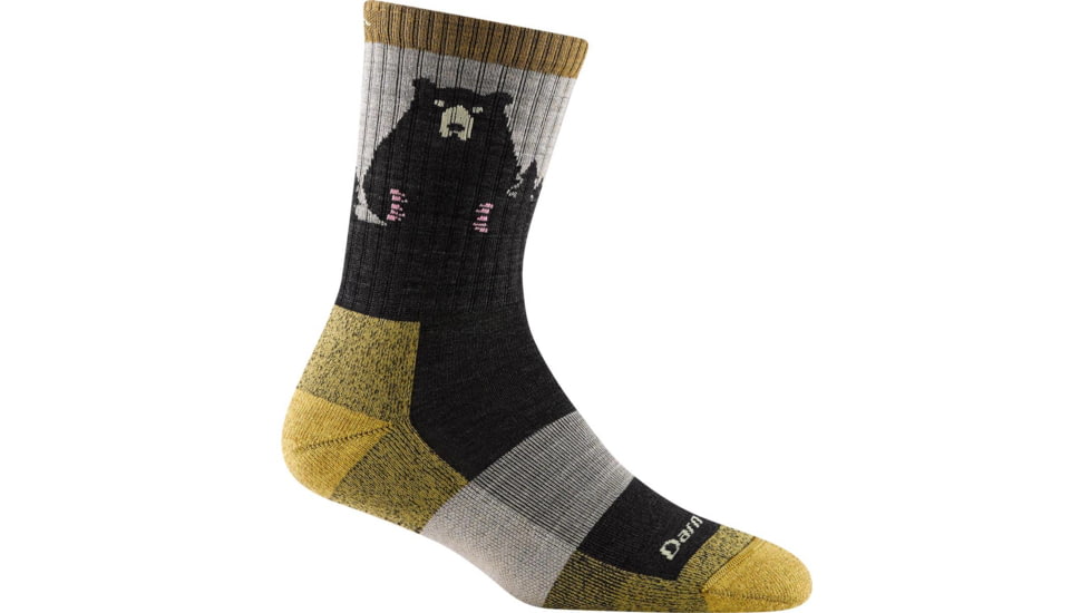 Darn Tough Bear Town Micro Crew Lightweight Sock with Cushion - Womens, Oatmeal, Medium, 1970-OATMEAL-M-DARN