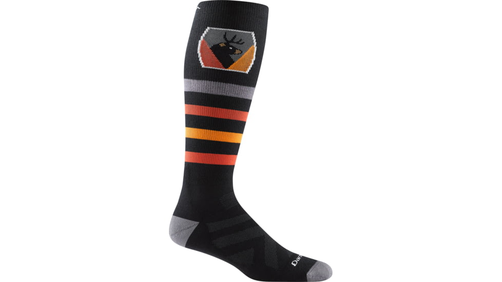 Darn Tough Beer Badge Thermolite OTC Midweight w/ Cushion Socks - Mens, Black, Large, 8045-BLACK-L-DARN