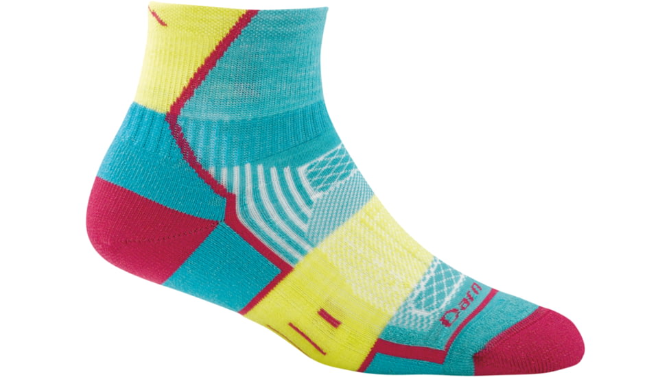 Darn Tough BPM 1/4 Light Cushion Sock - Womens, Teal, Medium, 1798-TEAL-M-DARN