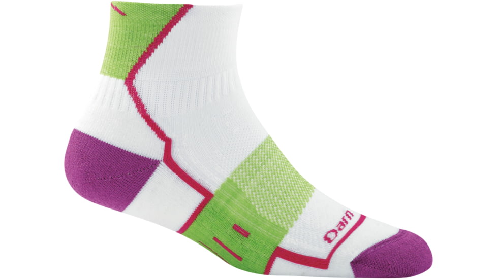 Darn Tough BPM 1/4 Light Cushion Sock - Womens, White, Small, 1798-WHITE-S-DARN