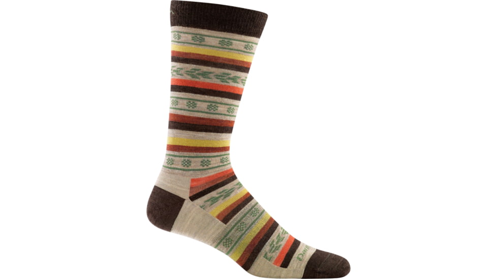 Darn Tough Brogue Crew Light Sock - Mens, Brown, Large, 1695-BROWN-L-DARN