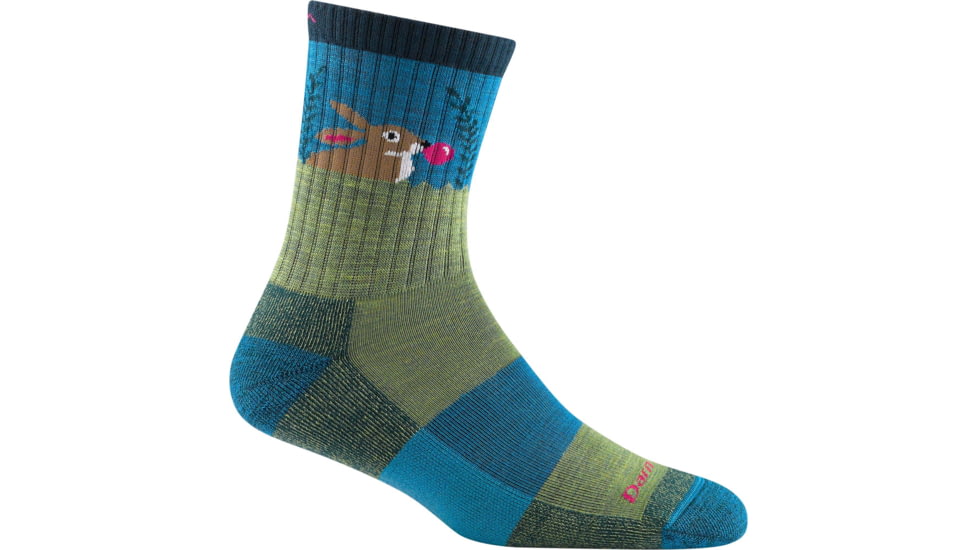 Darn Tough Bubble Bunny Jr. Micro Crew Lightweight Sock - Kids, Willow, Medium, 3032-WILLOW-M-DARN
